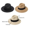thumbnail image 4 of Guardoinrt Lightweight And Breathable Panama Hats Exquisite Workmanship For All Occasions black 1Set, 4 of 6
