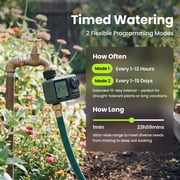 Soildrops Single Outlet Programmable Sprinkler and Watering Controller Timer with LCD Rain Delay