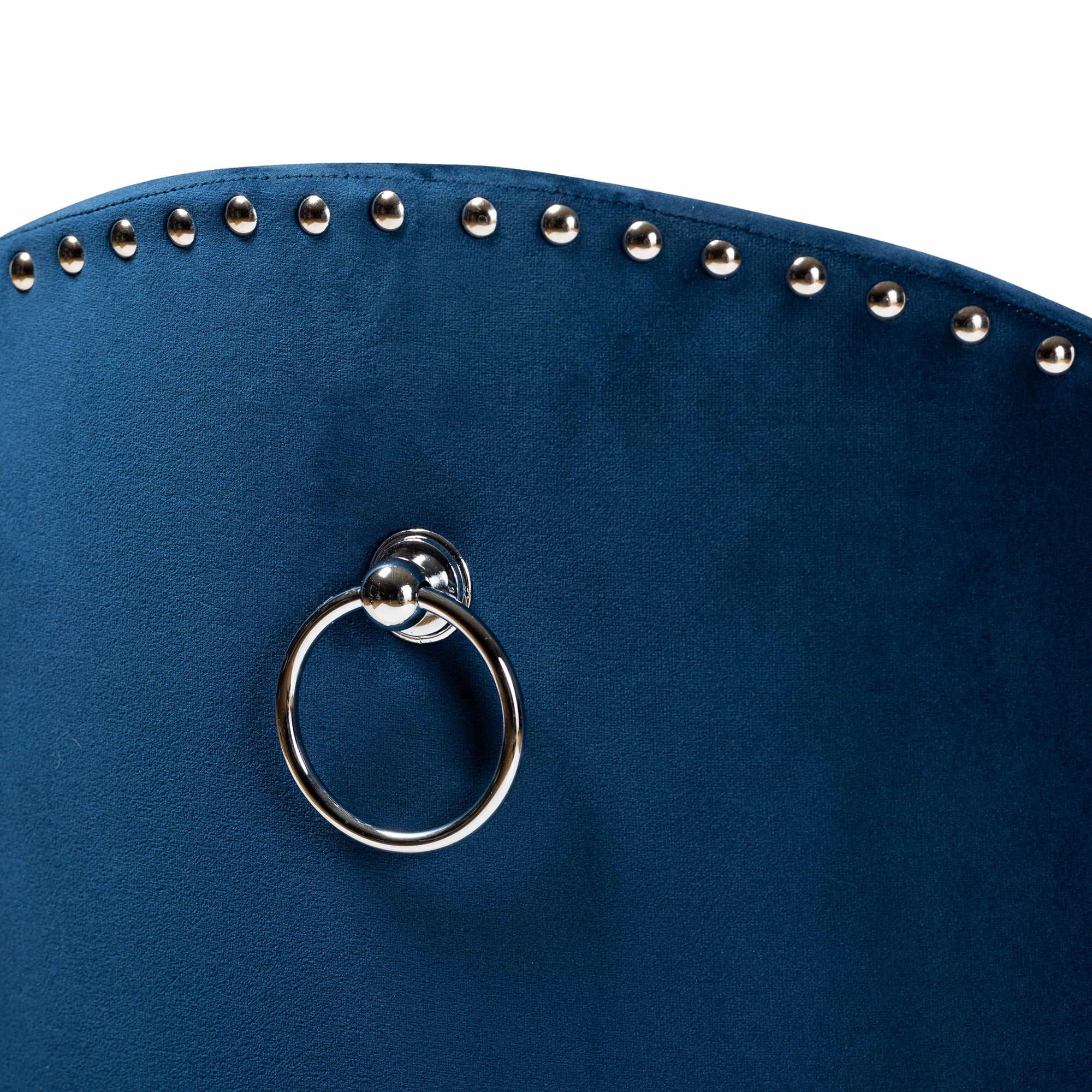 Baxton Studio Bethel Bucket Chair, Navy Blue