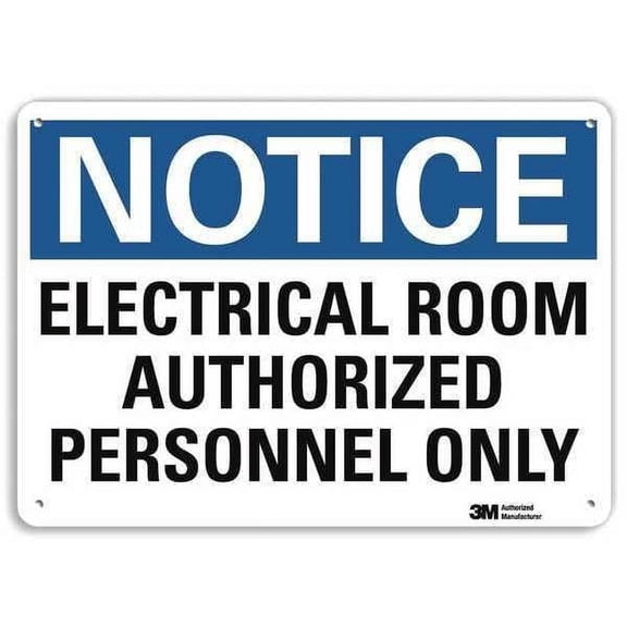 Lyle Plastic Notice Sign,4 Holes,10"x7", U5-1169-NP_10X7 U5-1169-NP_10X7