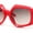 Red - Smoke, variant on Womens Mod Thick Bevel Frame Butterfly Designer Fashion Sunglasses Tortoise - Brown
