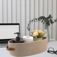 thumbnail image 4 of Yvsxxv Woven Storage Basket With Double Handles Cotton Rope Basket Toy Storage Organizer for Living Room Baby Nursery Drawer, 4 of 7