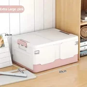 Storage box foldable book box student classroom organizing box snack toy storage box living room extra large with lid