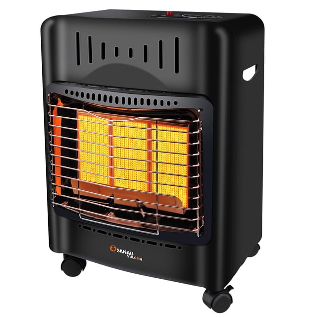 Calentador de propano SANAUVULCAN SANAU VULCAN 18.000 BTU 450m² Negro