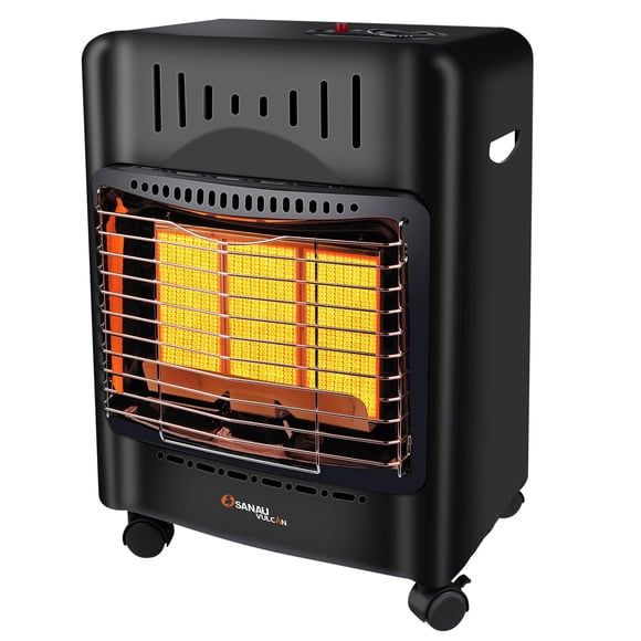 Calentador de propano SANAUVULCAN SANAU VULCAN 18.000 BTU 450m² Negro