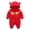 Red, variant on Utlike Baby Boys Bodysuits Newborn Ribbed Pajamas Zipper Long Sleeve Romper Breathable Onesies For Infant Size 9 Months-12 Months
