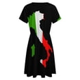 thumbnail image 5 of Italy Flag Map Women's Dress Short Sleeve Summer Sundress Summer Women Clothes, 5 of 7