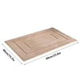 thumbnail image 3 of Weloille Flocking Plaid Floor Mat 1 Piece, Non-Slip Soft Floor Carpet, Stain Resistant Washable Dust Absorbent Rug, Low Profile Entry Mat for Living Room Front Porch Hallway Entryway, 3 of 6