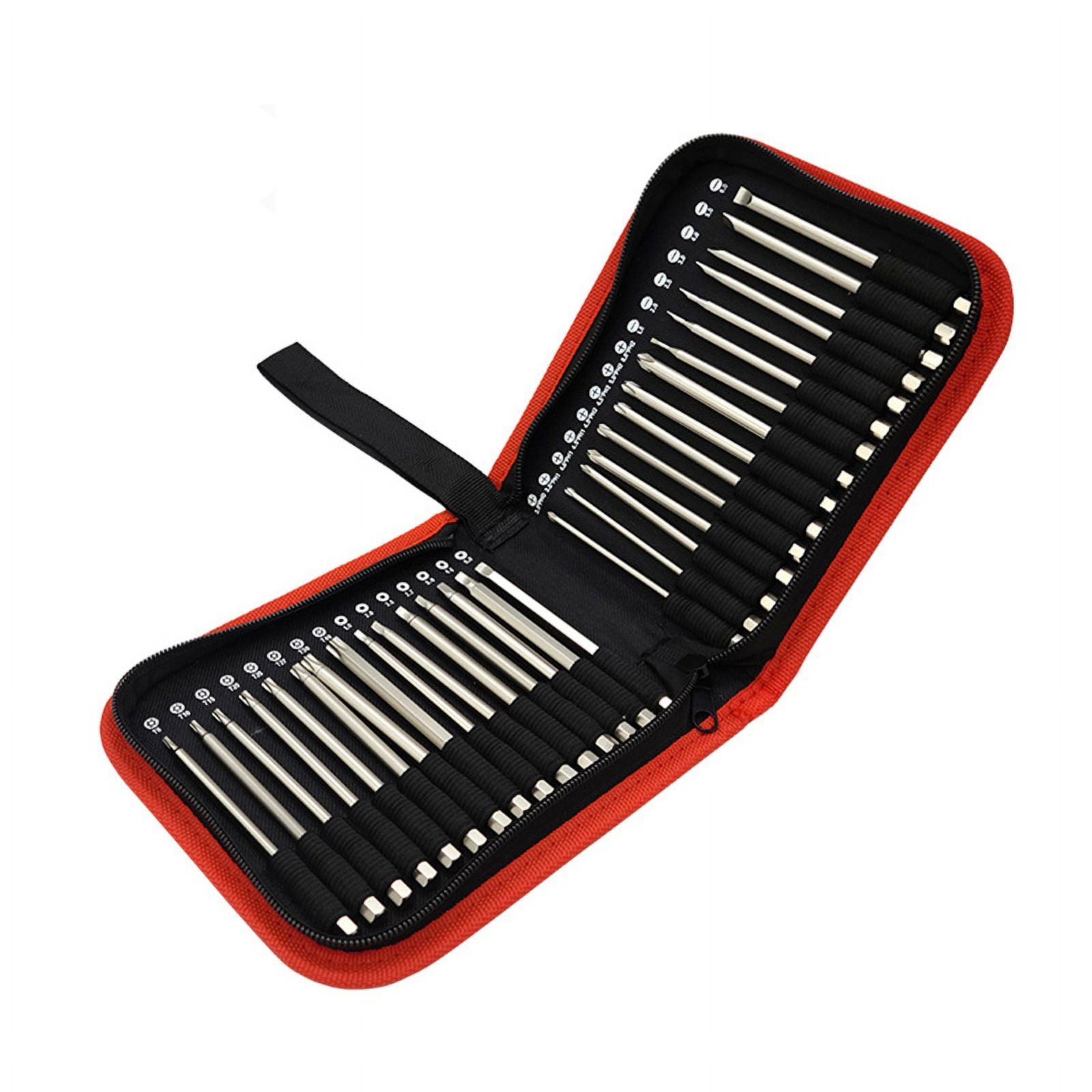 Long Screwdriver Bit Set with 1/4" Hex Shank Drill Screw Driver Bits Power Tools Kit Tool Steel 4 Types Screwdriver Bits