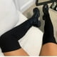thumbnail image 1 of Botas largas de mujer europeas y americanas de otoño e invierno, botas de punto con punta redonda y suela gruesa, botas de tubo por encima de la rodilla para mujer, talla grande 43, 1 of 6