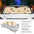 thumbnail image 3 of Disketp Windshield Sun Shade, Car Sun Shade for Front Window Groovy American Western Footwear Sunshades Sun Visor Protector Blocks UV Rays Foldable, 3 of 5