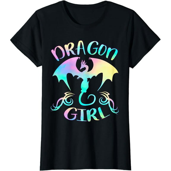 Dragon Girl Just a girl Who Loves Dragons Lover Themed T-Shirt