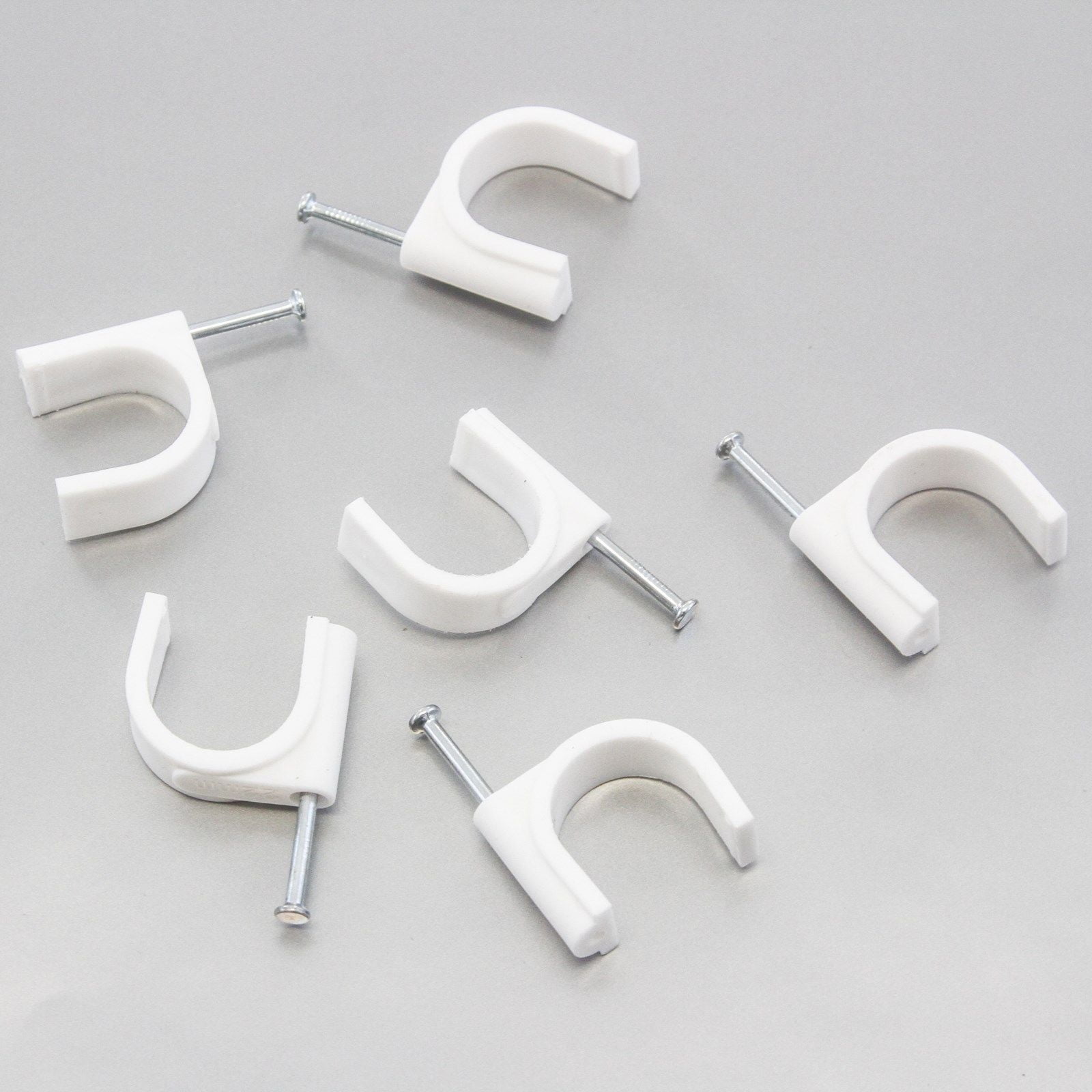 2500 Round 7/8 Inches (22 mm) Cable Wire Clips Cable Management Cord