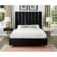 thumbnail image 4 of Meridian Furniture Enzo Solid Wood and Velvet Full Bed in Black, 4 of 13