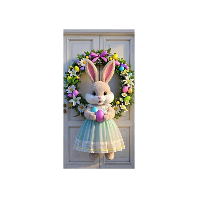 Cubiertas de Puerta de Vacaciones para la Puerta Delantera Cortina de Puerta Del Día de Pascua 35 X 72 en la Decoración de la Puerta Y la Pared Del Día de Pascua