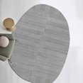 thumbnail image 4 of Oval Rug, Grey Carpet 8X10, Bedroom, Living room, Tufted Woolen Rugs, Geometric Design, 4 of 6