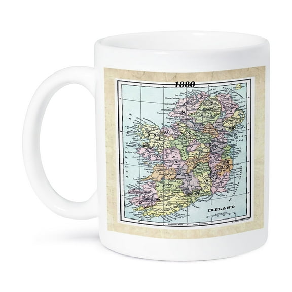 3dRose, 1880 Map Of Ireland, 11oz Mug