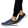 thumbnail image 5 of Mens Shoes,Men Heel Running Shoes Soft Sole Round Toe Breathable Western Fashion Athletic Footwear for Everyday Wear,Shoes for Men,Dark Blue,10.5, 5 of 9