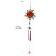 thumbnail image 5 of Campanas De Viento De Sol Retro Campanas De Viento Al Aire Libre Campanas De Viento Musicales Tubo Arte Del Hierro Decoración Colgante Con Vidrio Transparente De Color Para Balcón Decoración Guardurnaity HA025247-04, 5 of 7
