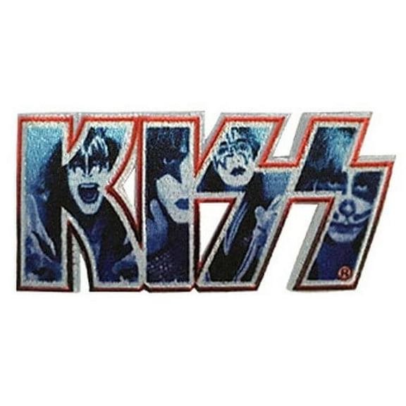 Kiss - Iron On Embroidered Patch 1.8" x 3.7"