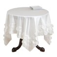 thumbnail image 1 of SARO 820.VN60S 60 in. Square Circle Design Tablecloth - Vanilla, 1 of 1