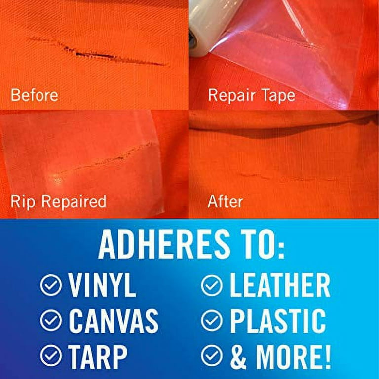  SUMDUINO High Adhesive Tarpaulin Tape, 2 PCS RV Awning Tent  Repair Tape, Canvas Repair Tape, Waterproof Tent Repair Tape Repair Patch  Kit for Tarp, Boat Covers, Sail (Mixed) : Sports 