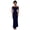 Navy Blue, variant on Off The Shoulder Maxi Dress for Women Ruched Fishtail Bodycon Long Dress with Metal Accent Wedding Guest Party Evening Gown