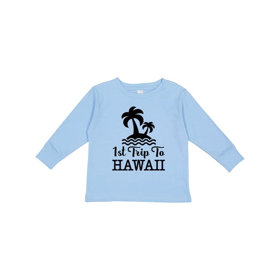 Inktastic First Trip to Hawaii Vacation Boys or Girls Long Sleeve Toddler T-Shirt