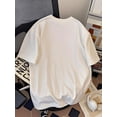 thumbnail image 2 of Summer Casual Loose Fit Short Sleeve Crew Neck Print Cotton Pullovers for Adult, 2 of 6