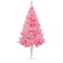 Fawyn 5' Ft Sparking Gorgeous Folding Artificial Tinsel Christmas Tree Pink Color 350 Tips