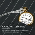thumbnail image 4 of Onaparter Pocket Watch Metal Chain Handbag Wallet for Men Mens Wallets Multi-layer Chains （Silver）, 4 of 6