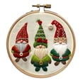 thumbnail image 3 of Kit Inicio Bordado Navideño Juego Punto Cruz para Principiantes (gnomo Navidad), 3 of 4