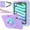 Purple+Green, variant on Dteck Case for iPad mini 7 (A17 Pro) 8.3 inch 2024/ iPad mini 6th Generation,Heavy Duty Rugged Drop Proof Shockproof Armor Case with Stand Pencil Holder Hand Strap Shoulder Strap,Black