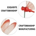 thumbnail image 4 of Moocorvic 8Pcs Garden Stakes, Artificial Plastic Dragonflies Garden Pole for Indoor Outdoor Yard Patio 12inch (Red), 4 of 8