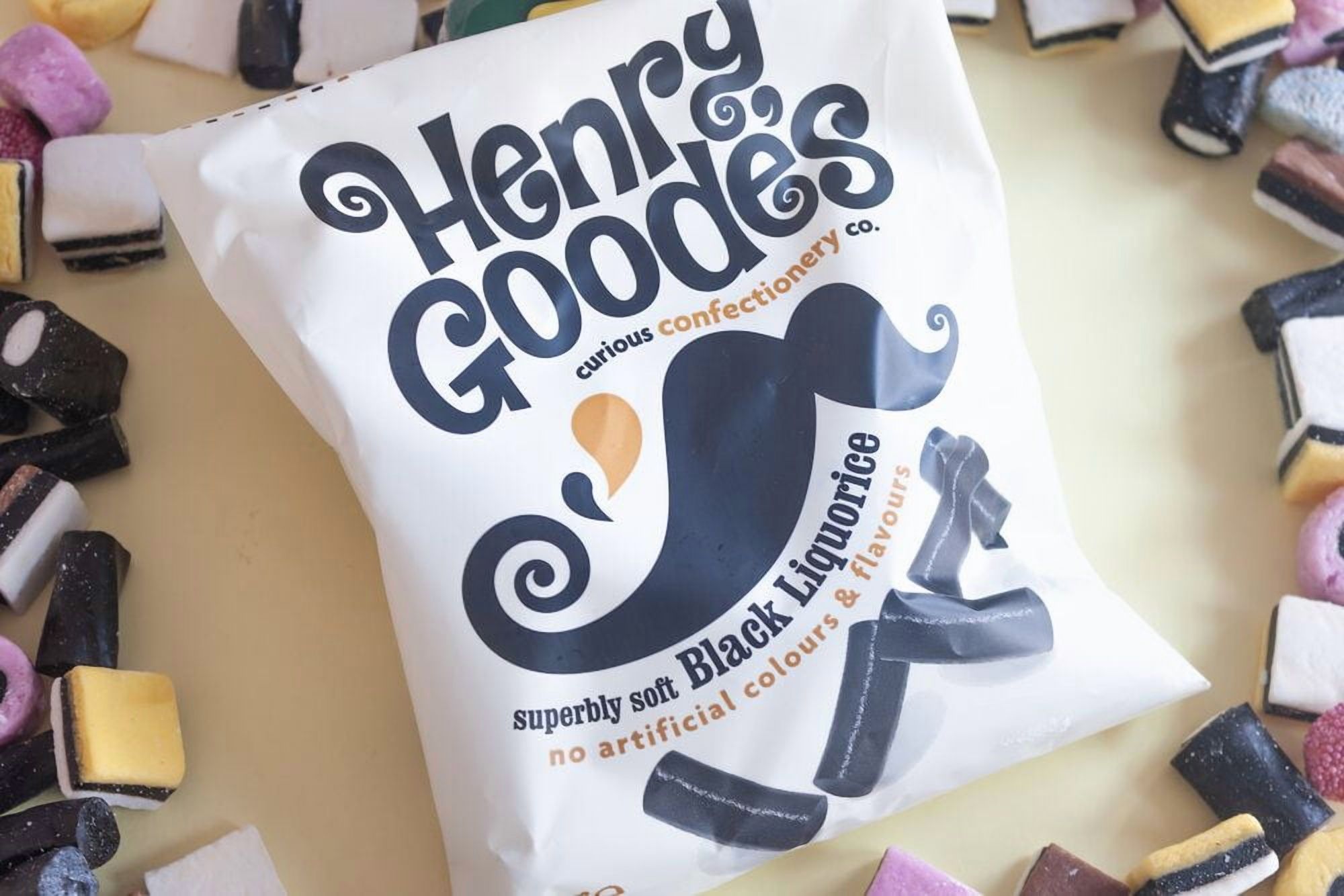 Candyland Henry Black Goodes Soft Liquorice 200g (Pack of 2)