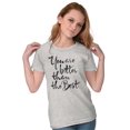 thumbnail image 4 of Inspire Better Than the Best Saying Womens Fitted Plus Size Graphic Tee Brisco Brands 2X, 4 of 5