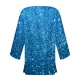 thumbnail image 4 of VEKDONE Womens Sparkly Sequins Cardigan Shrug Bolero Jacket Lightweight 3/4 Sleeve Open Front Knit Sweater Casual Outdoor Glitter Clubwear Cardigans, 4 of 5