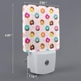 thumbnail image 2 of Cauagu Donut Print LED Nightlight,0.5W Night Lights Plug into Wall 1 Pack with Dusk-to-Dawn Light Sensor Soft Glow Lamp for Bathroom Adult Hallway-EU, 2 of 7