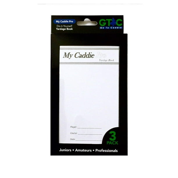 NEW Go To Caddie My Caddie Pro DoItYourself 3Pack Yardage Books
