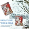 thumbnail image 4 of Home Decorative Welcome Winter Bichon Frise Dogs Red Chair Garden Flag, Puppy Pinecone House Yard Ice Skates White Birch Trees Outside Decoration, Christmas Lantern Outdoor Small Decor 12 x 18, 4 of 6