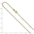 thumbnail image 2 of 14k Solid Yellow Gold 1.25mm Singapore 1in+1inch Adjustable Chain Necklace 16 Inch Chain Necklace for Women and Men, 2 of 2