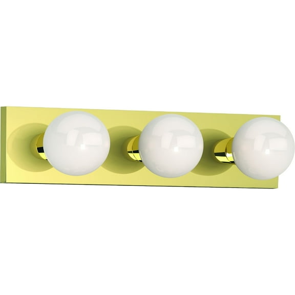 Volume Lighting  3-Light Polished Brass Vanity