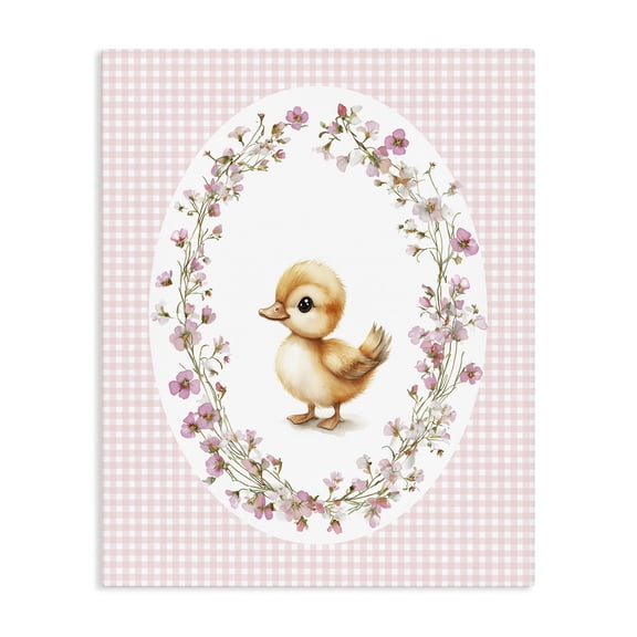Stupell Industries Cottage Spring Gingham Duckling Canvas Art, 16 x 20, by Christine Simpson Art