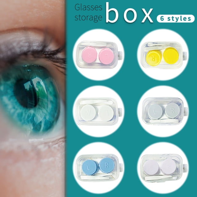 Xihbxyly Estuche para Gafas, Elegante Caja Doble para Guardar, Incluye Pinzas y Palillo, Fácil de Limpiar y Transportar, Uso Cosmético, Entusiastas de La Moda, Se Recomienda Remojar En Agua Tibia.