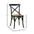 thumbnail image 2 of Palais Traditional Bentwood Crossback Dining Side Chairs (Set of 2), 2 of 3