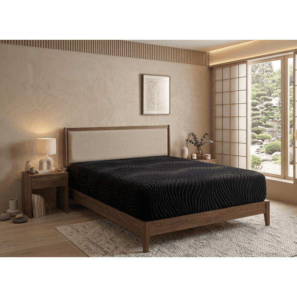 Colchón Queen en Caja de Memory Foam Semi Firme 21 cm de grueso Slim Gray.