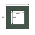 thumbnail image 2 of Hunter Green 20x20 White Picture Mats with White Core for 16x16 Pictures - Fits 20x20 Frame, 2 of 5