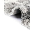 thumbnail image 7 of Unique Loom Hygge Shag Collection Area Rug - Positive (8' x 10' Rectangle Light Gray/Gray), 7 of 7