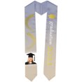 thumbnail image 6 of H-E 10pcs 60" Sublimation Blank White Unisex Plain Graduation Stole Satin Sash Honor Stole Scarf, 6 of 6