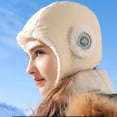 thumbnail image 4 of Hombo Esquí Sombrero Invierno Cálido Con Gafas Y para El Ciclismo Al Aire Libre, 4 of 9